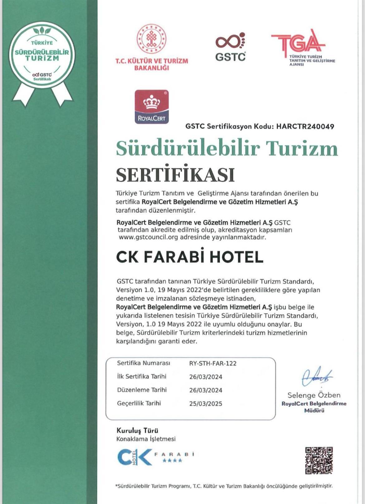 Ck Farabi Hotel Ankara Buitenkant foto