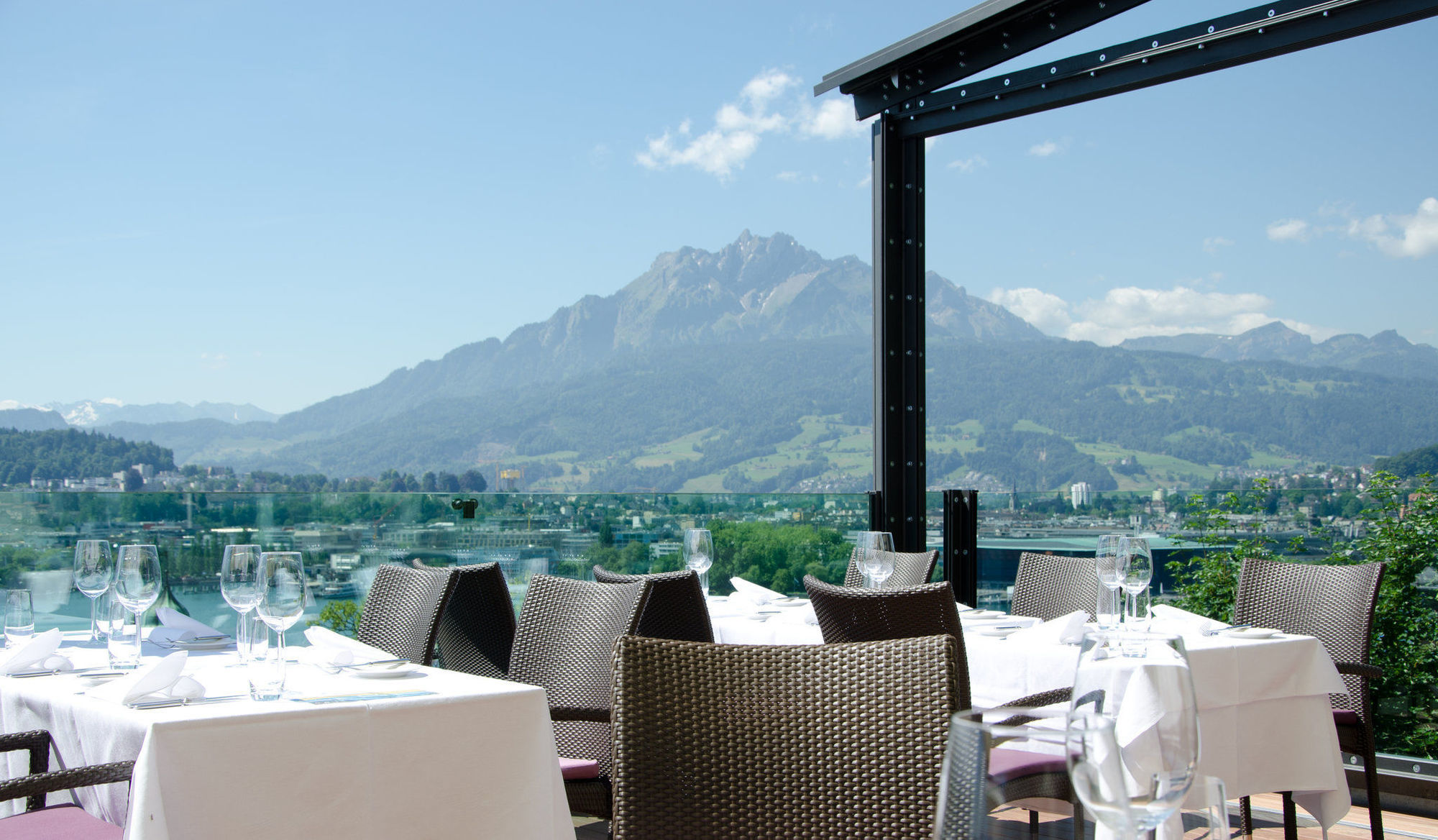 Art Deco Hotel Montana Luzern Restaurant foto
