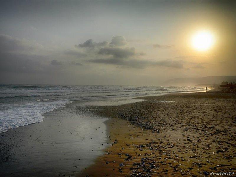 Sandy Beach Paralia Kourna Buitenkant foto