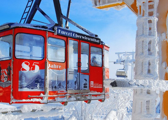 Fichtelberg railway Fichtelberg Cable Car in Kurort Oberwiesenthal health and ski ... photo