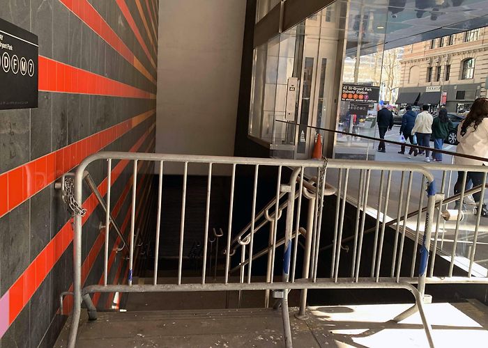 42nd Street-Bryant Park/Fifth Avenue Station Privately Owned Midtown Subway Entrance Still Closed as City ... photo