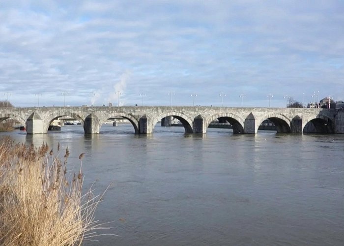 St Servaas Bridge Maastricht The Netherlands Sint Servaas... | Stock Video | Pond5 photo