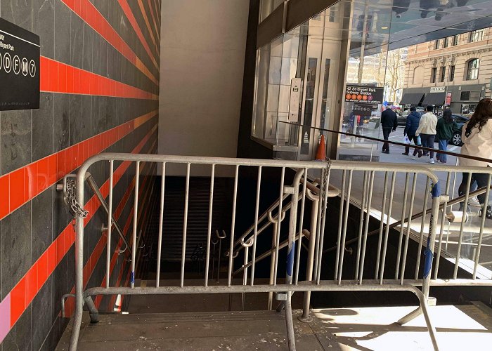 42nd Street-Bryant Park/Fifth Avenue Station Privately Owned Midtown Subway Entrance Still Closed as City ... photo