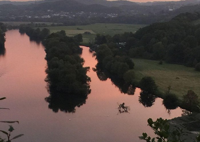 Hammerteich Sunset over the River in Witten photo