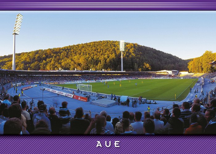 Sparkassen-Erzgebirgsstadion Postcard Aue Stadium Match Floodlight 210mm X 105mm Panorama - Etsy photo