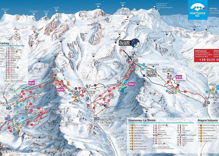 Baby Snowpark Antagnod The Monterosa Ski is one of the largest ski domain on Italian Alps photo