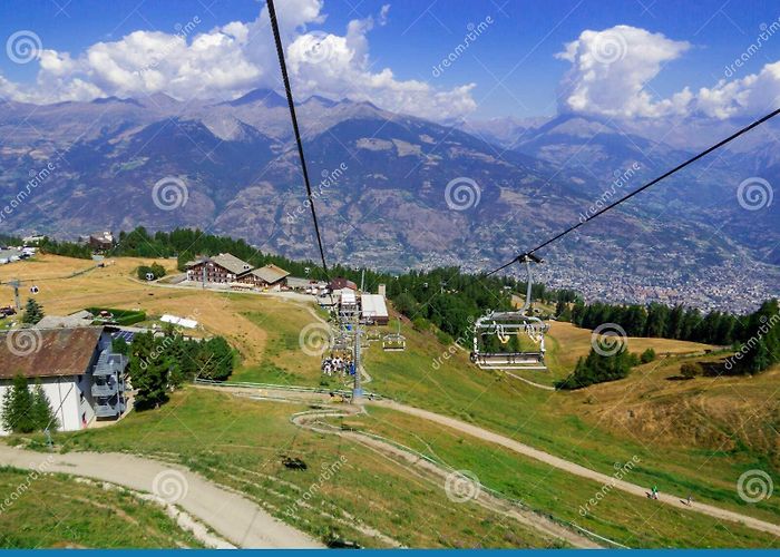 Chamolé Pila-Chamole Chairlift stock photo. Image of alpes, sport - 260081768 photo