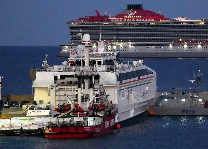 Ferry Tickets Aid ship sets sail to Gaza, where hundreds of thousands face ... photo