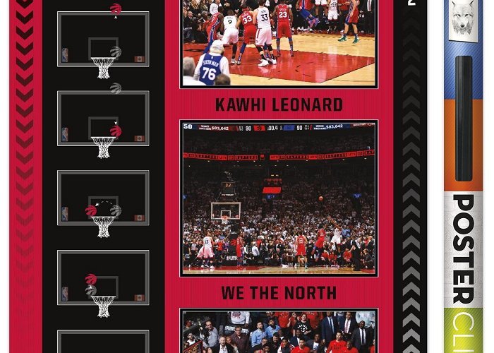 Saint Leonhard Kawhi Leonard Toronto Raptors 24'' x 35'' Team Players Framed ... photo