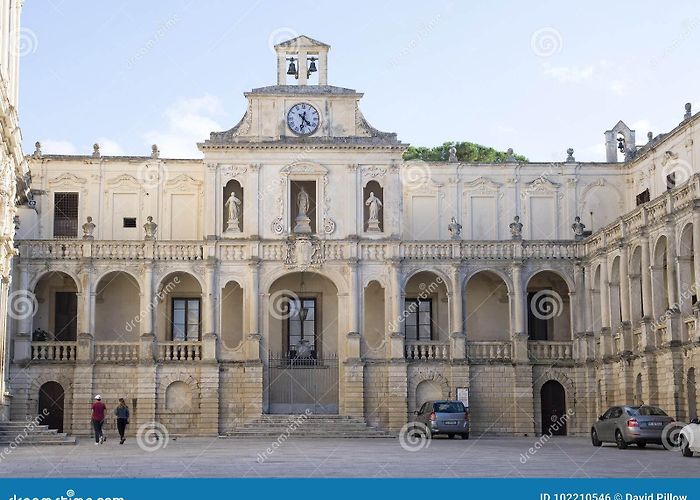 Duomo Square The Bishop`s Palace, Piazza Del Duomo, Lecce, Italy Editorial ... photo