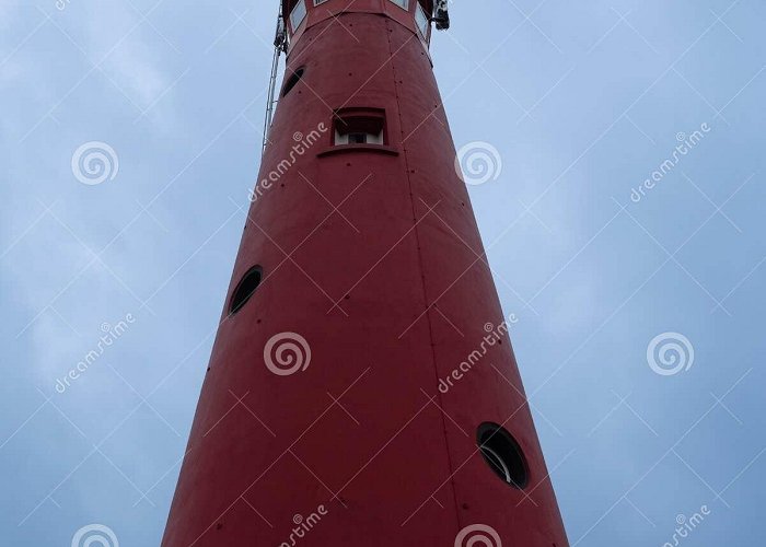 Nothern Lighthouse Red Lighthouse on Schiermonnikoog, Netherlands Stock Image - Image ... photo