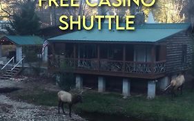 Qualla Cabins And Motel Cherokee Near Casino Whittier Exterior photo