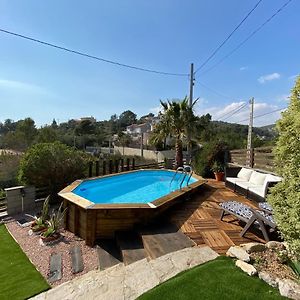 Amazing Vila close to Sitges, jacuzzi, swimming pool&exellent views Olivella Exterior photo