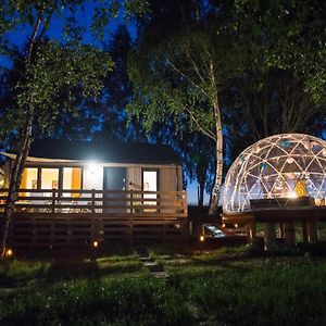 Jura Glamp Luksusowe Caloroczne Domki Na Wylacznosc Kopuly Igloo Taras Ogrod Villa Wola Kalinowska Exterior photo