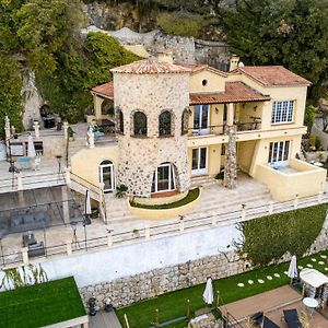 Birds Eye Villa Luxury Castle Paranomic Views Of Monaco Monte Carlo Hills & Sea La Turbie Exterior photo