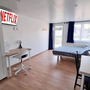 Studio En Rez De Jardin Avec Terrasse Privee - Le Petit Chateau Avesnois - Tv - Wifi - Logement Complet Appartement Avesnes-sur-Helpe Exterior photo