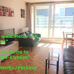 5 Mn Walk Metro/La Defense/Netflix/Parking Appartement Courbevoie Exterior photo