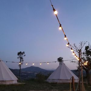 Bell Tent In The Vineyard With Spectacular View Ortezzano Exterior photo