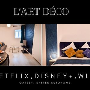 L'Art Deco 3 Etoiles Wifi, Netflix, Disney, Coeur De Bastide Appartement Villefranche-de-Rouergue Exterior photo