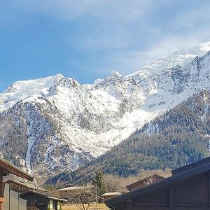 La Griaz - Chaleureux Et Cosy -Vue Sur Les Montagnes - Grand Balcon Appartement Les Houches Exterior photo