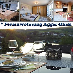 Exklusive Ferienwohnung 'Agger-Blick' Mit Grosser Seeblick-Terrasse & Sauna Gummersbach Exterior photo