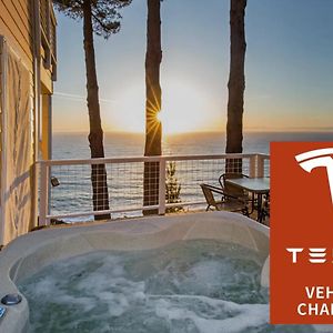 Breathtaking Oceanview! By Oceanviewhottubs Oceanfront! Shelter Cove Ca Tesla Ev Station Appartement Exterior photo