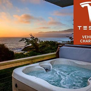 Magnificent Oceanview By Oceanviewhottubs Oceanfront! Shelter Cove, Ca Tesla Ev Station Appartement Exterior photo