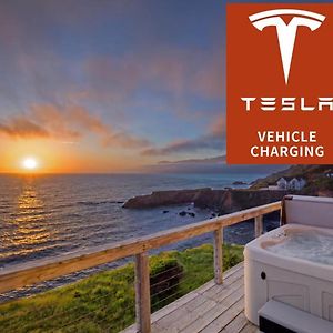 Exquisite Oceanview! By Oceanviewhottubs Oceanfront! Shelter Cove, Ca Tesla Ev Station Appartement Exterior photo