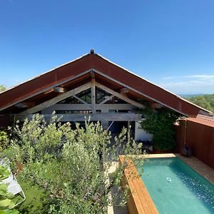 Grande Maison D'Architecte Avec Toit Terrasse, Piscine Sans Vis A Vis Et Sauna Villa Roche  Exterior photo