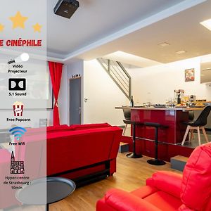 Le Cinephile - Cinema - Popcorn - 15Min Marche De Noel Appartement Schiltigheim Exterior photo