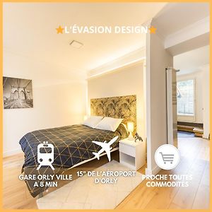 L'Evasion Design - Rooftop - 8 Min Gare Orly Appartement Exterior photo