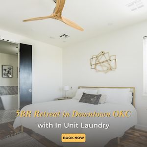 5Br Retreat In Downtown Okc W In Unit Laundry Nw6 Villa Oklahoma City Exterior photo