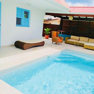 Location Maison Bleue Avec Piscine Privative Au Carbet Martinique Villa Le Carbet Exterior photo