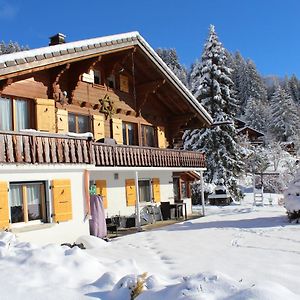 Chalet Le Slalom Appartement Arveyes Exterior photo