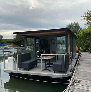Modern House Boat In Monnickendam With Jetty Hotel Exterior photo