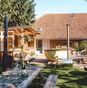 Bij Tante Hanneke'S Tiny House Barn Met Hottub Optie Maasbommel Exterior photo